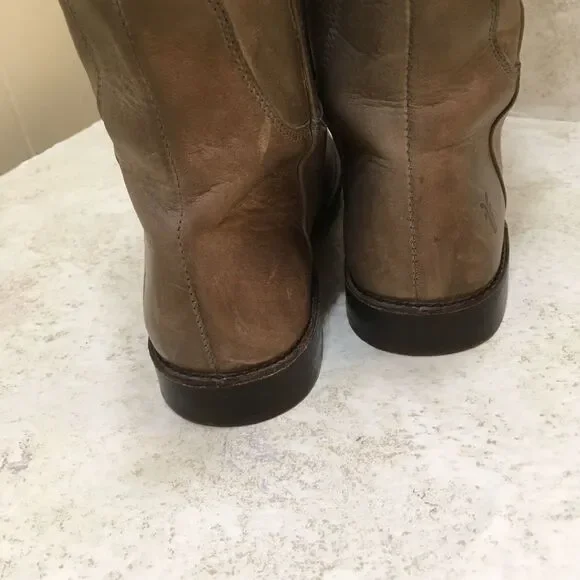 FRYE LEATHER PAIGE TALL RIDING BOOTS - Picture 13 of 14